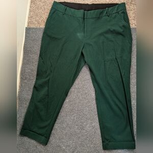 Ava & Viv Green Dress Pant Ankle Cut